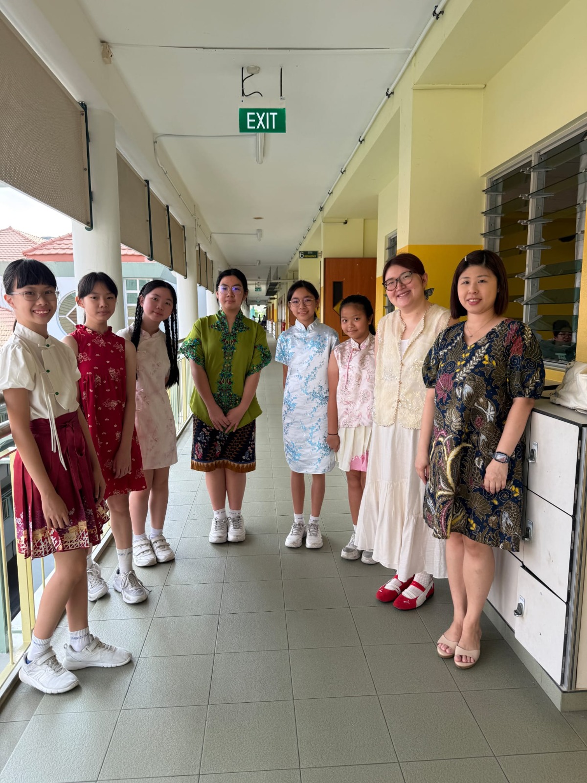Students and teachers dressing up for Racial Harmony day